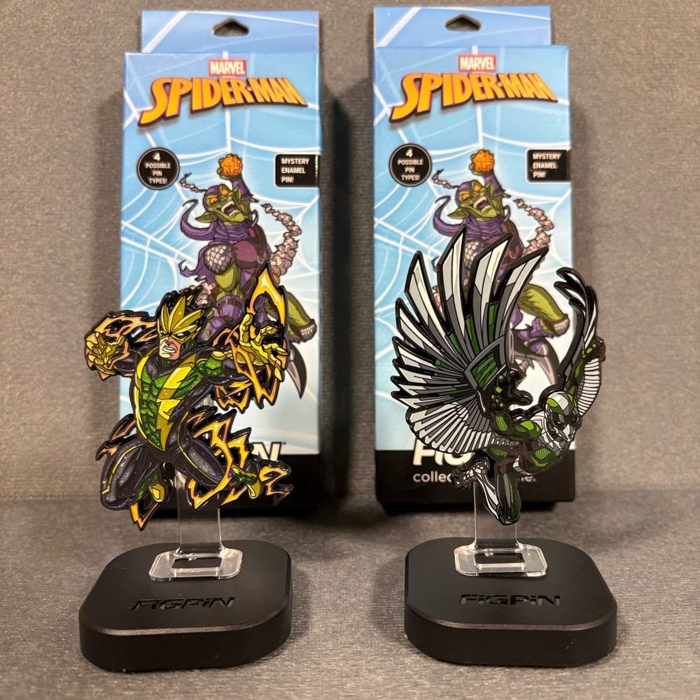 Figpin‎ Marvel Spiderman Villian Quest Vulture & Electro Pair Unclaimed